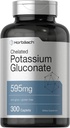 Horbäach Kelatoitu kaliumglukonaatti Supplement 