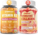B2-vitamiinit + sokerittomat hydrolysoidut kollageenit