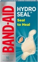 BAND-AID tuotemerkki Hydro Seal liima vedenpitävät laastarit, Hydrocolloid Gel Patch ensiapuun, nopeampi paraneminen pienille rakkuloille, haavat ja roskat, 10