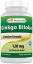 Best Naturals Ginkgo Biloba 120 mg 120 kapselia