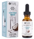 Puhdas keksinnöt Kookosvesi - veden Enhanceer Drops - Elektrolyytti Hydraation - Ei sokeria, kaloreita, tai keinotekoinen makeuttajat - 30 tarjoiluja, 1 oz