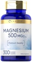 Carlyle Magnesium 500 mg 300 päällystettyä Kapselit kasvissyöjä, ei-GMO, ja gluteeniton täydennysosa