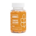NaturesPlus Gummies Turmeric Curcumin - 60 Gummies, Persikka - Tuet Joint, Ruoansulatus-ja kardiovaskulaarinen terveys - Vegaani, Gluteeniton, Ei-GMO - 30 Tarjoilut