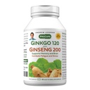 ANDREW LESSMAN Ginkgo 120 Plus Ginseng 200mg - 30 kapselia - Standardoitu uute Blend tukea aivojen, muistin ja kognitiivisia toimintoja. Adaptogen, estää stressiä ja väsymystä. Ei lisäaineita