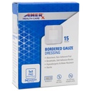 2" x 2" Pukeutuminen (1x1 pad) AMERX Rajattu suulake - liimakasetit - vesitiivis este - Self Adhesive Border - hengittävä, hypoallergenic - 15 taalaa per laatikko
