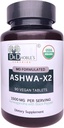 Ashwa X2, Md Formulated Vegan Tablets Natural Ingredients & Black Pepper Mikä lisätä hyötyosuutta, 1500 mg, Ei uutetta, USDA Organic