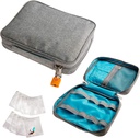 Smooth Trip Medicine Storage Bag and Medicines Bottle Organizer - Slash-Resistant Medical Travel Bag Food Grade Reusable Pill Puches - Slim Design Sopii kuljettaa-ons, Totes ja reppuja