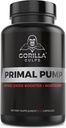 Gorilla Gupps - Primal Pump Typpioksidi Supplement Nootropic 1500 mg Nitrosigine L Arginiini & Punainen juuri lihaksen kasvua, pumppuja, veren virtausta, energiaa ja keskittyä - Max Strength Pre workout N.O. Booster