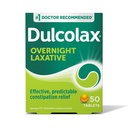 Dulcolax Stimulant Laksative Tabletit, ennustettavissa oleva ja tehokas Ummetus lievittyy, lievittää harjoitusta ja turvotusta, Bisacodyyli 5 mg, 50