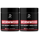 Wormwood-kapselit - 12 Yrttiä Blended Black Walnut, Mausteneilikka, inkivääri, kurkuma, kaneli, omena, Quassia - 2 pakkausta 50 kapselia