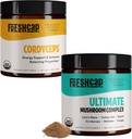 FreshCap Sienet energia Bundle (Cordyceps jauhe ja lopullinen sieni Complex Powder)