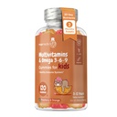 maxmedix Lapset Multivitamiini Gummies Omega 3 6 9 - 120 Gummies (60 tarjoilua) - Essential Kids A-vitamiini, C, D & B12, Minerals & ravinteet - luonnollinen vadelma & oranssi maku - kolmannen osapuolen testattu