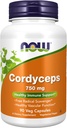 Now Foods lisäravinteet, Cordyceps (Cordyceps sinensis) 750 mg, Terveellinen immuunituki*, 90 Veg kapselia