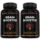 Elinikäiset vitamiinit Aivolisät muistiin ja focus (2-Pack).Nootropic Brain Booster Ginkgo Biloba, Rhodiola, B12 ...