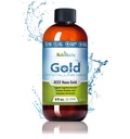 Kolloidinen Gold Liquid Organic Supplement Nutrinoche - 100% Pure Nano Gold Mineral - Tukee Mental Clarity, Focus & Rentoutuminen - 8 oz Pullo - Vegaani, Gluteeniton - Kristalli - 30 ppm