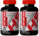 Folic Acid Organic - Anti harmaa hiukset luonnollinen Formula - auttaa edistää ihon terveyttä (2 pullot)
