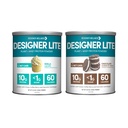 Designer Wellness, Designer Lite, Low Calorie Natural Protein, Prebiotic Fiber, Key Vitamiines & Minerals, Vanilla Cupcake ja suklaa Evästeet & Cream Bundle