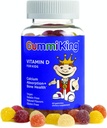 Gummi King-D-vitamiinilisä, mansikka/Sitruuna/appelsiini/grape/kirsikka/grapepuu, 60