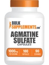 BulkSuplements.com Agmatine Sulfate Kapselit - Typpioksidi Supplement, Agmatine Supplement - Gluteeniton, 2 kapselia per Serving, 180 Luku (Pakkaus 1)