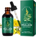 Mullein Leaf Extract, Mullein Drops for Lungs, Natural Cleanse,Mullein Leaf Liquid Extract Supplement, kasvissyöjä Healthy Lifestyle,2 FL OZ