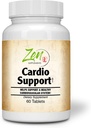 Zen lisäravinteet - Cardio Support Plus Antioksidantit, L-karnitiini, L-Tauriini, Coenzyme Q10, Hawthorn, Horsechestnut, Cayenne, Grape Seed ja E-vitamiini, edistää terve sydän 60-Tabs