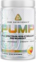 Core Nutritionals Pump Full- Spectrum Non-Stimulant Pre-Workout, N03T Nitraatti, Peak02, Alpha GPC, Maksimipumppu, vahvuus, ja suorituskyky 20 Servings (musta salama)
