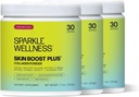 Sparkle Wellness Skin Boost Plus (Mixed Berry) [30-Serves - paketin] Kollageenijauhe VERISOL Bioaktiivinen hydrolysoitu kollageenipentidit, C-vitamiini ja hyaluronihappo .