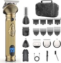 Parta Trimmer miehille, Travel Electric Shavers miesten tapauksessa, langaton hiusten klipperi, miesten grooming Kit viiksien vartalon nenä kasvot - 180 mins parranajo, lahjat hänelle & isä