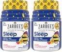 Zarbee's Children's Sleep Gummies with Melatoniini, Non-Habit Forming Children's Sleep Gumies Työskentele Natural Sleep Cycles edistää rauhallista unta, Drug-free, Natural Mansikka, 60 ct (paketti 2)