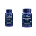 Life Extension Brain & Heart Health Folate ja magnesium täydentää Bundle, 100 tablettia ja 100 kapselia