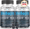84,000 MG Organic Shilajit Gummies 85+ Trace Minerals, Fulvic Acid, Shilajit miesten & naisten, energia & Immuuni tuki, korkea teho Gold Grade, sokeriton, Vegan, 100% Natural 120 Gummies