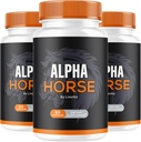 (3 pakkaus) Alpha Horse, Alpha Horse Pillereitä miehille, Alpha Horse Kapselit, Alpha Horse Supplement, Alpha Horse Vitamiini All Natural Premium Formula, Alpha Horse täydentää tukea, 180 kapselia 3 kuukauden ajan