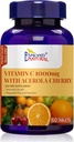 C-vitamiini 1000 mg Acerola Cherry (Tukee immuunijärjestelmä, energiatasot, ihon elinkyky), GMP, Natural Product Assn Certified, Valmistettu USA - 1000 mg, 60 tablettia