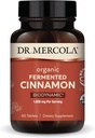 Dr. Mercola Biodynaaminen Organic Fermented Kaneli - Tukee Metabolic Health - High-Flavonoid Kaneliuute - USDA Organic, ei-GMO, Gluteeniton & soijaton - 90 tablettia