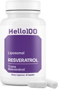 Korkea puhtaus Liposomal Trans Resveratrol täydennysosa - Jokainen 250 mg kapseli ylittää 98% Puhtaus Organic Resveratrol täydentää - antioksidantti Liposomal Resveratrol, Vegan - 60 kapselia