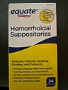 Equate Hemorrhoide Suppositories 24 Ct by Equate