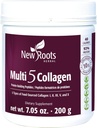 Uusia juuria: Multi 5 Collagen Powder Supplement (tyypit I, II, III, V ja X) Hydrolyzed Collagen - Dairy & Gluten Free - 12g per Tarjoilu - 7.05 oz
