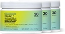 Sparkle Wellness ihon Boost (trooppinen) [3 pakkaus 30-Serves] ... Kollageenijauhe täydentää VERISOL Bioaktiivinen hydrolysoitu kollageeni Peptides & C-vitamiini parantaa ihon, hiusten ja kynsien terveyttä