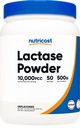 Nutricost Laktaasijauhe 500 grammaa - ei-muuntogeenisiä organismeja, gluteeniton