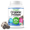 Orgain Organic Vegan Protein Powder, Evästeet & Cream - 21g Kasvipohjainen proteiini, 7g Prebioottikuitu, matala Net Carb, ei laktoosia Ainesosat, ei lisättyä sokeria, ei-GMO, Shakes & Smoothies, 2.03 lb