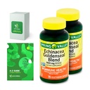 Echinacea Goldenseal Blend Ravintolisä, 900 mg, 75 Ct Bundle, jossa on vitamiineja ja kivennäisaineita A-Z - Parempi Ligth & Spring Guide@ (3 tuotetta)