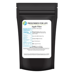 Määrätty for Life Apple Fiber Powder, Natural Apple Pectin Fiber Supplement for Dgestive Health, Vegan, Non GMO, Gluteeniton (12oz / 340g)