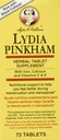 Lydia Pinkham Herbal Supplement Tabletit kuukautisten ja vaihdevuosien tuki, 72