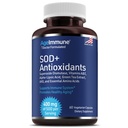 SOD antioksidantit Complex Terve ikääntyminen täydentää - 400 mg Superoksidi Dismutaasi - Alfa lipoiinihappo - L-arginiini - Lysiini - AKG - A-vitamiini - E-vitamiinin immuuni tuki-60 kapselit
