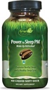 Irwin Naturals Power to Sleep PM - 60 Liquid Soft-Gels - Melatoniini, GABA, Ashwagandha, Valerian Root & L-Theanine - 30 Servings