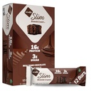 NuGo Slim Dark Chocolate Brownie Crunch, 16g proteiinipatukka, gluteeniton, GMO:ton, Kosher, Keto Friendly, Low Carb, 12 kreivi