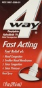 4Way Fast Acting Nasal Spray aikuisille ja lapsille 12+, Sinus Congestion Relief ja Nenän Ruuansulatus Relief Nenän suihke - 1 Fl Oz Spray pullo
