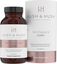 Hysh & Hysh SkinCapsuleTM Clear+, ihonhoito lisäravinteet, vegaaninen, akne hoito kasvoihin, puhdas Nutraceuticals lisäravinteet, jotka sisältävät A-vitamiinia, kurkuma, Voikukan juuri, Sinkki - 60 kapselia