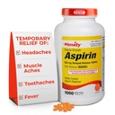 Time-Cap LBS, INC. Ajantasainen säännöllinen vahvuus Aspirin 325 mg - 1000 Enteric päällystetty tabletti - Pain Reliever pienille kipuja ja kipuja, kuumeen reduktori - valmistettu USA