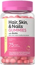 Carlyle Hiukset Iho ja kynnet Vitamiinit 75 Gummies Biotiini ja Collagen ...